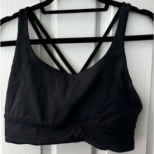 Black Lululemon Energy Sports Bra